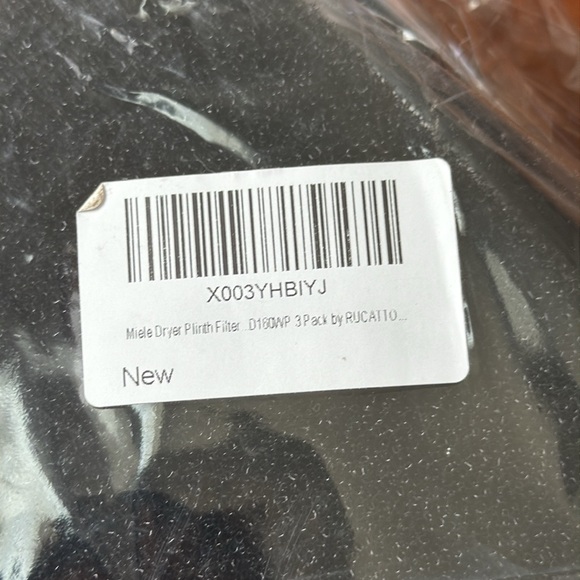 NWT Rucatto 3 Pack Plinth Filter Replacement for Miele T1 Dryer Black - Picture 4 of 4